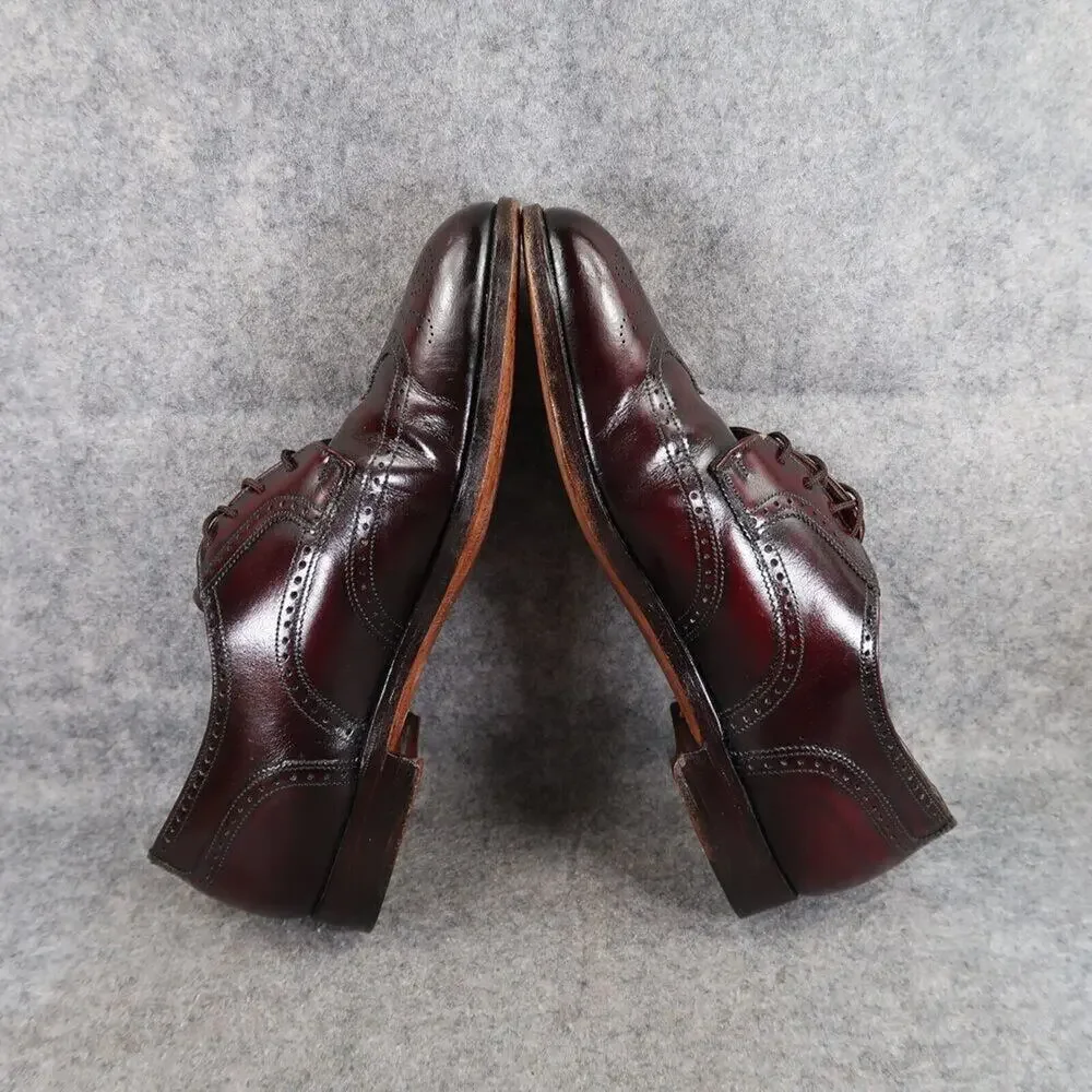 ET Wright Shoes Mens 10 Oxford Derby Wingtip Brogue Leather Classic Dress Formal
